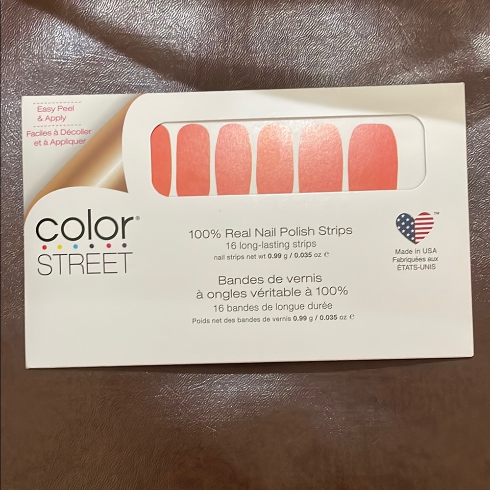 Color Street Vibrant Coral Nail Strips